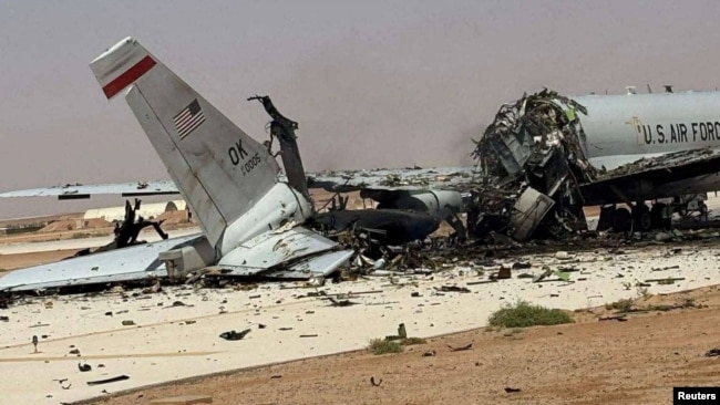 ABŞ-yə məxsus "Boeing E-3 Sentry" hava xəbərdarlıq və idarəetmə təyyarəsi İranın Səudiyyə Ərəbistanındakı "Şahzadə Sultan" hava bazasına hücumundan sonra.